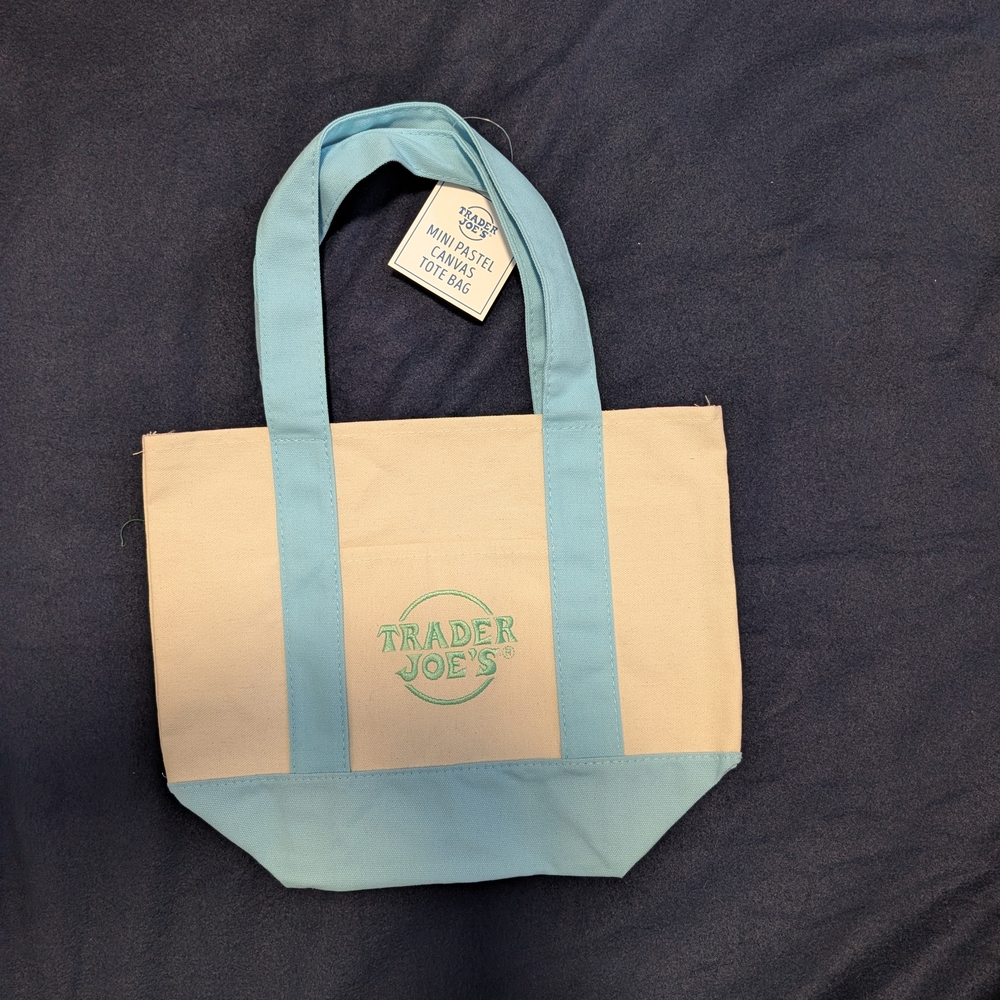 Trader Joe's Mini Canvas Tote Bag